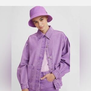 Levi’s strauss & co Purple Lavendar Botanical Dye Esther Modern Cotton Jacket
